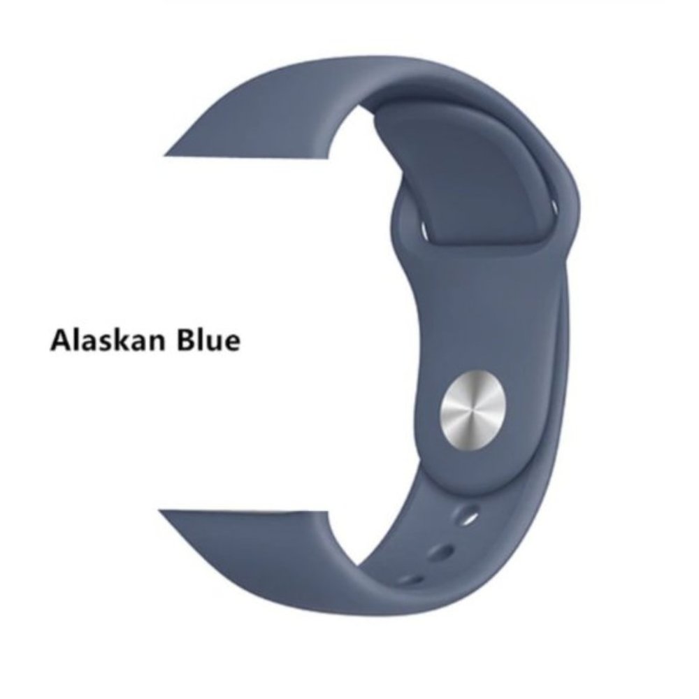 NEW Alaskan Blue Sport Silicone For Apple Watch